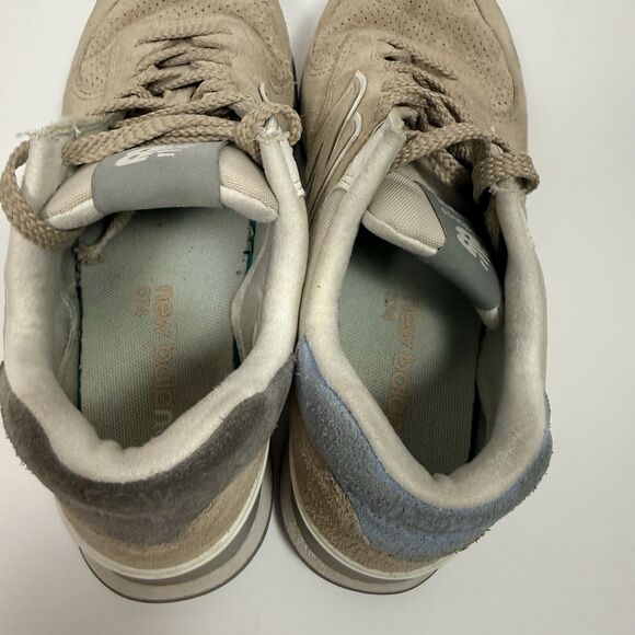 New Balance Mens 574 U574002 Blue Brown Casual Shoes Sneakers Size 6.5D - Picture 6 of 7